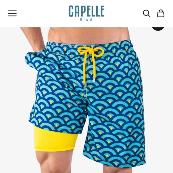 CAPELLE Clouds Long Length Hybrid Shorts - Picture 1 of 10
